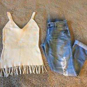 Lauren Conrad Distressed Jeans Size 6